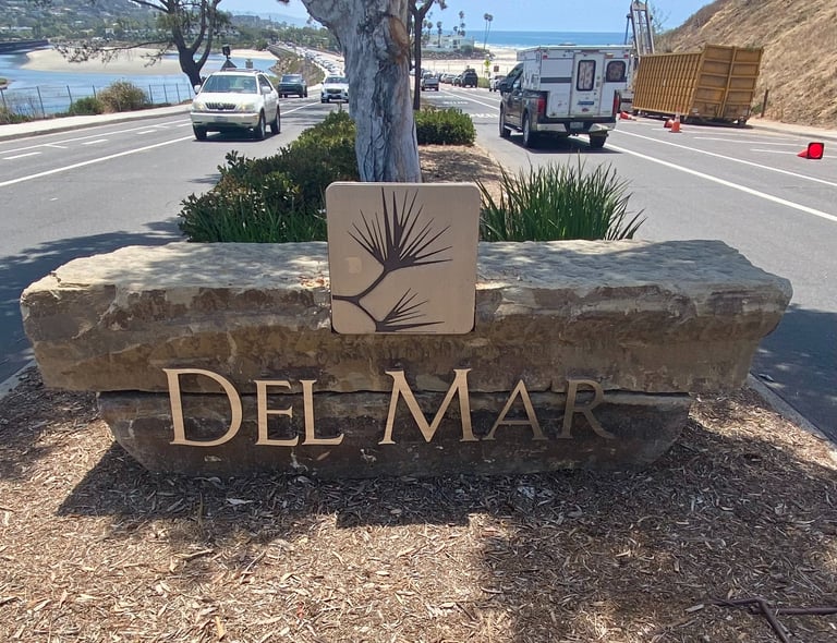 median outside of 3263 Camino Del Mar