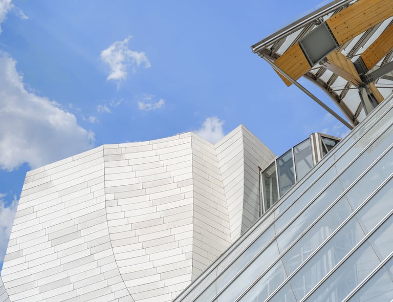 détail architecture Fondation LV by Hellias photographe