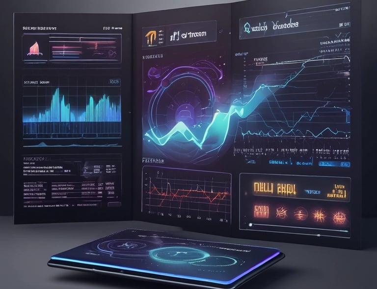 A modern smartphone displaying the XPERT Gl app logo on a dark screen with a sleek black background.