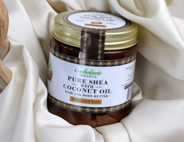 Sheabutter cream with coconut oil for dry skin