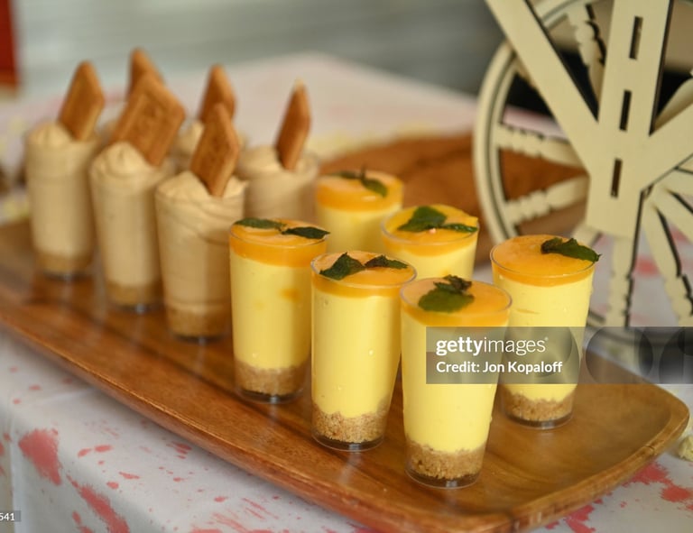 Mini indian desserts for catering 
