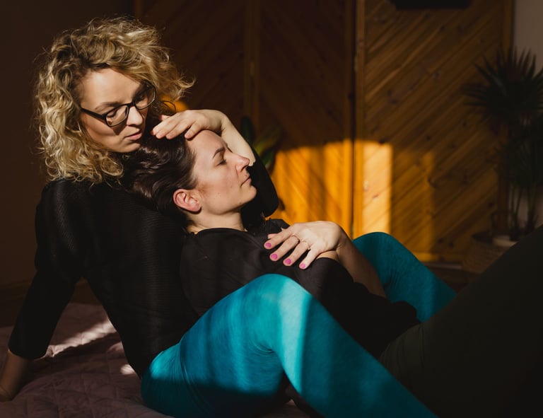 Emilia Tura warsztaty w Jaworznie, masaż Ka-Hi