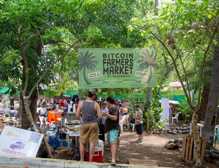 bitcoin farmers market at el zonte beach