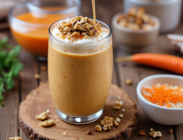 Delicious Carrot Cake Smoothie: A Blend of Health and Flavour