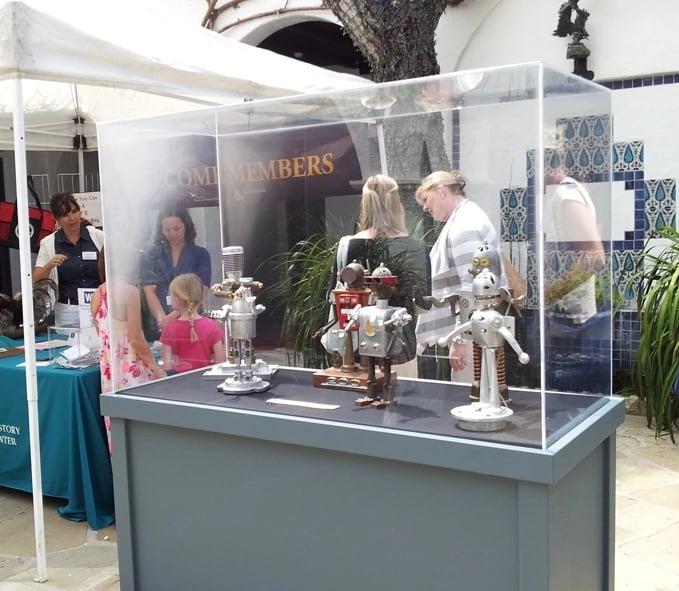 Talbotics sculptures at the Santa Barbara Museum of Natural History TinkerFest.