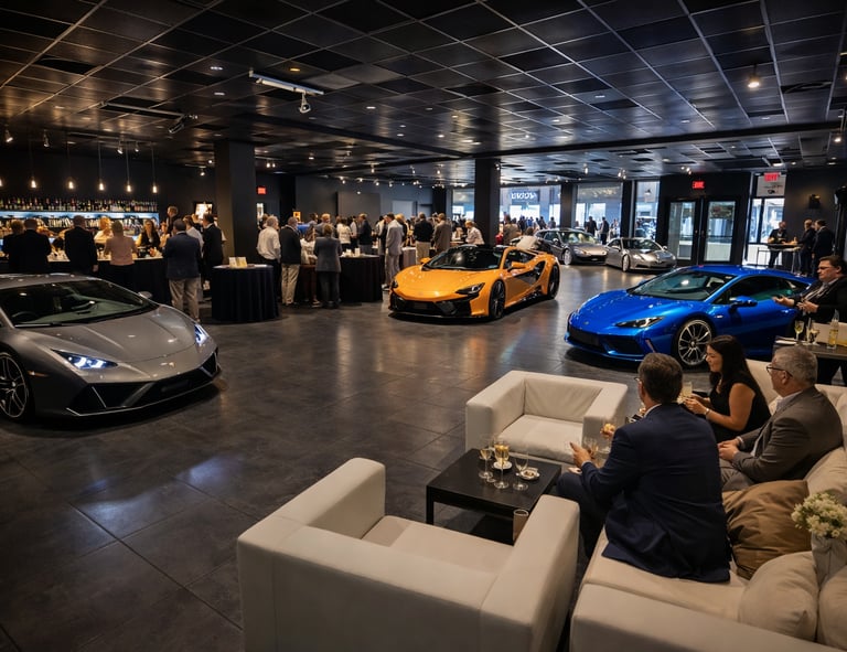 Gemini said The Reserve NYC: Luxury car gallery for corporate events.