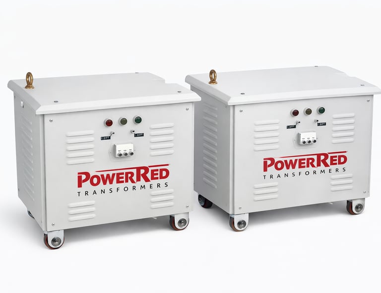 Power Red step down transformer for industrial voltage conversion