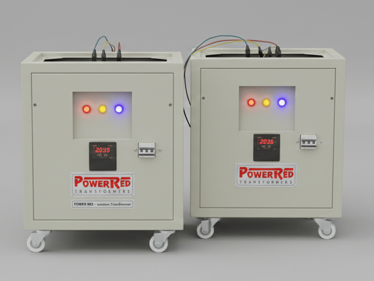 Power Red isolation transformer for electrical safety and noise reduction