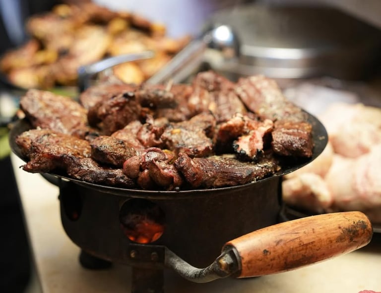plat principal du restaurant la parilla à dakar
