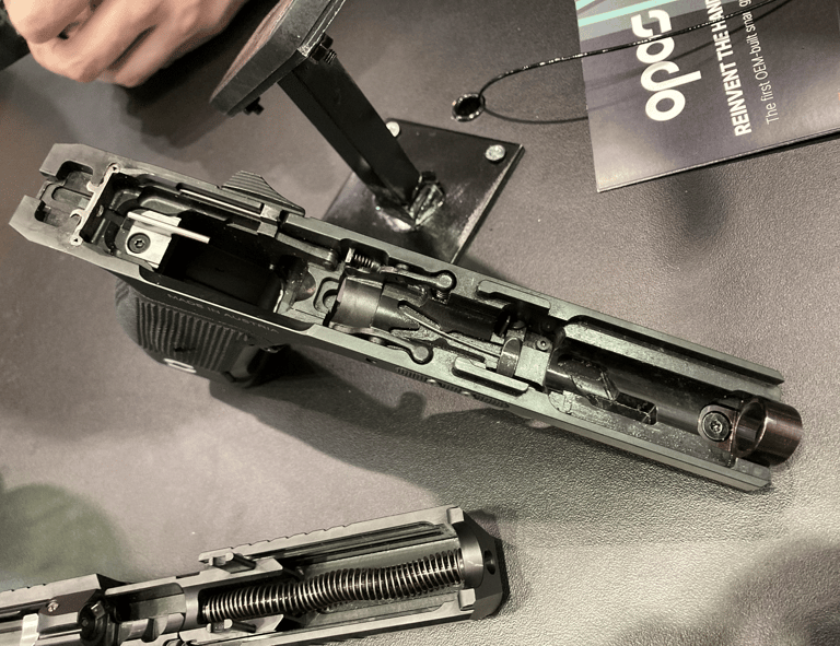 Mechanik des Griffstücks der Opos Venator