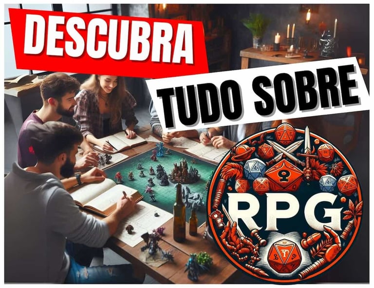 Descubra tudo sobre RPG (um grupo de pessoas alegres sentadas jogando RPG de mesa)