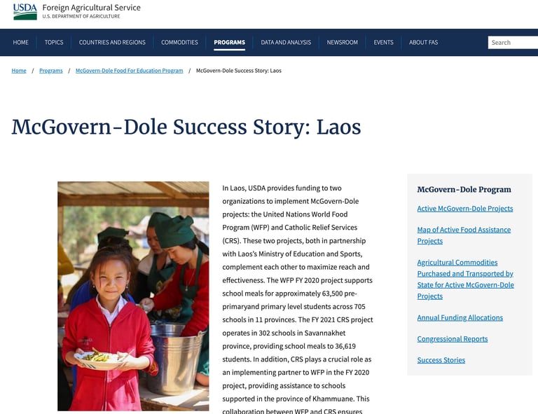McGovern-Dole Success Story: Laos