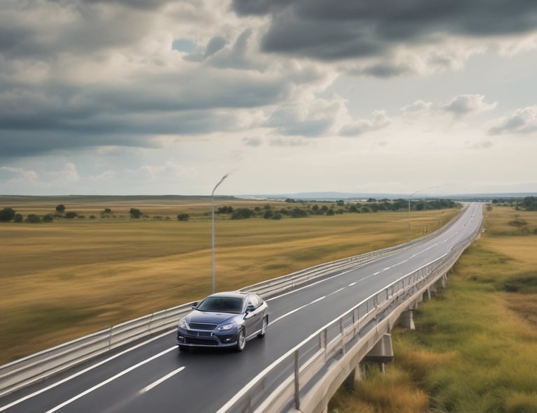 A delivery rider wearing a green Grab uniform stands outside a glass-fronted shop. He holds a helmet in one hand and a smartphone in the other. His green backpack is slung over his shoulders, and he appears focused on the phone. The background includes a glimpse of greenery and a restaurant interior.