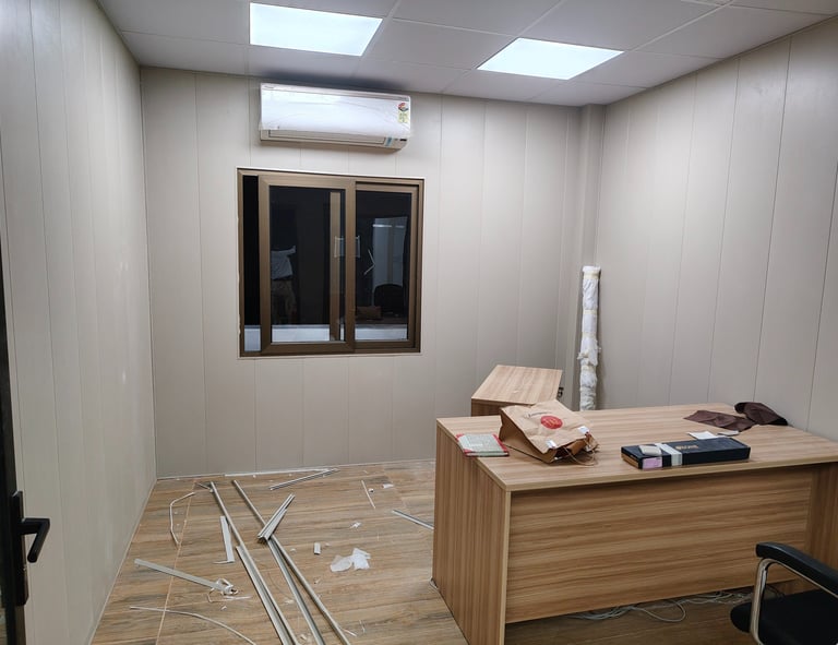 pvc panel installed image in office area