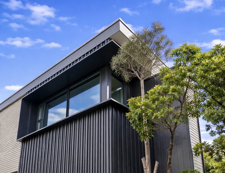 Modern reclad home - CHR Builders