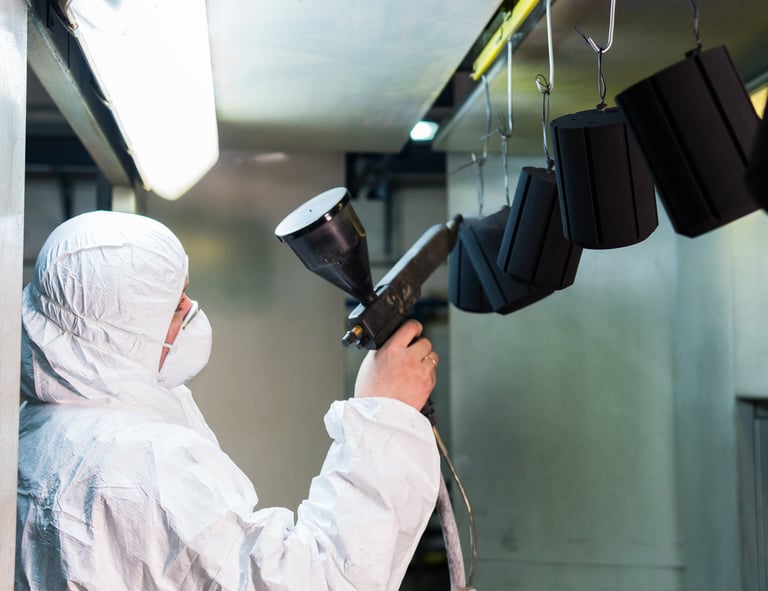 Powder Coating CNC Machined Parts in Ottawa