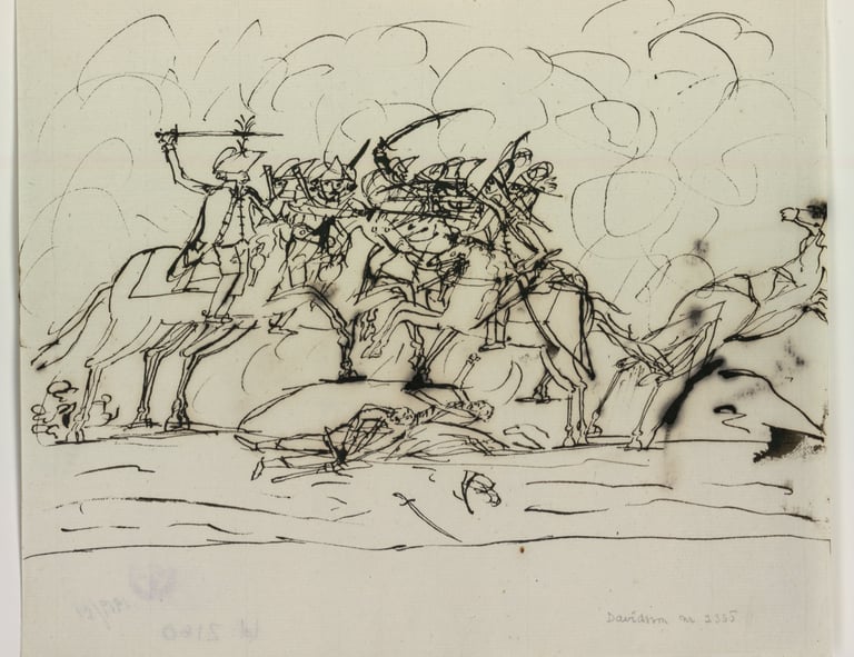 The cavalry in action 