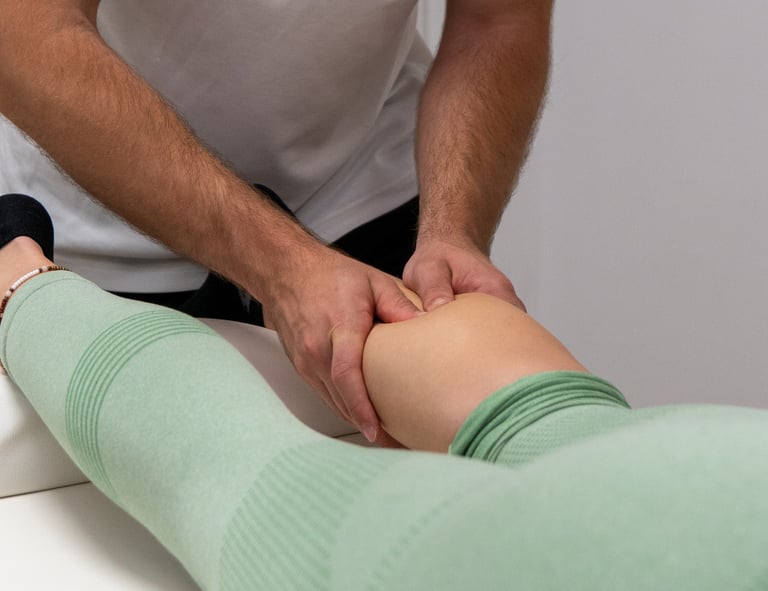 técnica masaje de gemelos