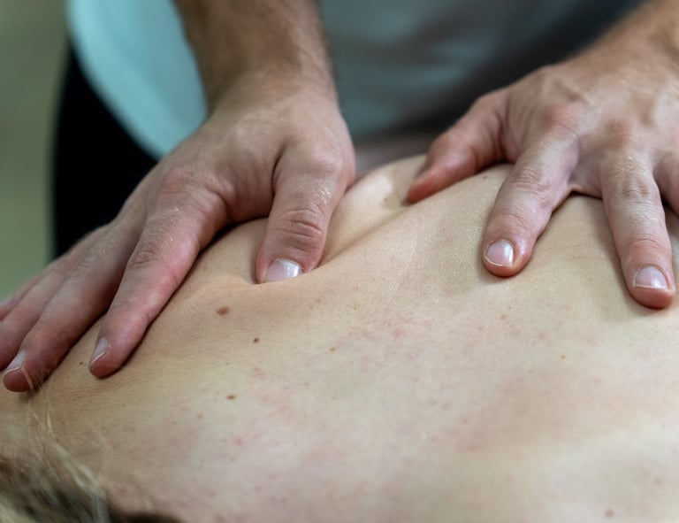 técnica masaje de espalda