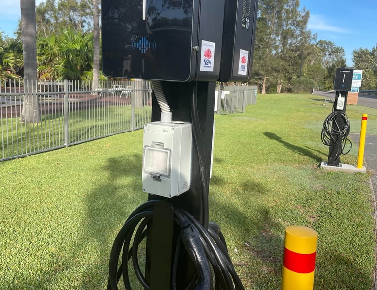 4 x free EV charging stations for guests