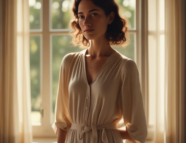 A close-up of hands holding a cross necklace, representing faith and identity.