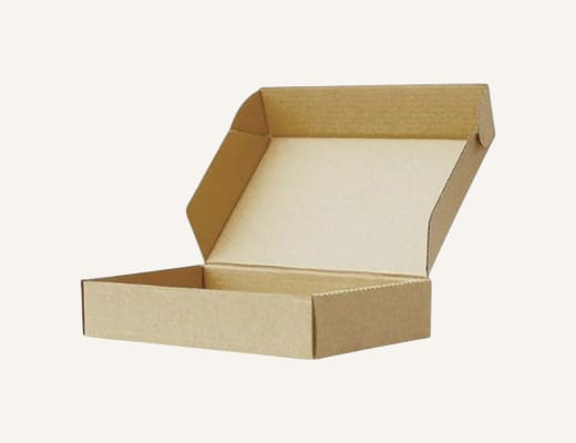 caja tipo pizzera color kraft ideal para envios pequeños