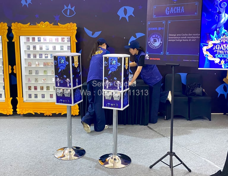 Sewa mesin gacha kartu jabodetabek
