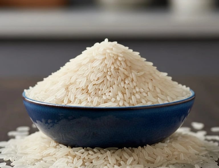 Pakistani Basmati rice with long grain and aromatic quality, suitable for bulk and export packaging