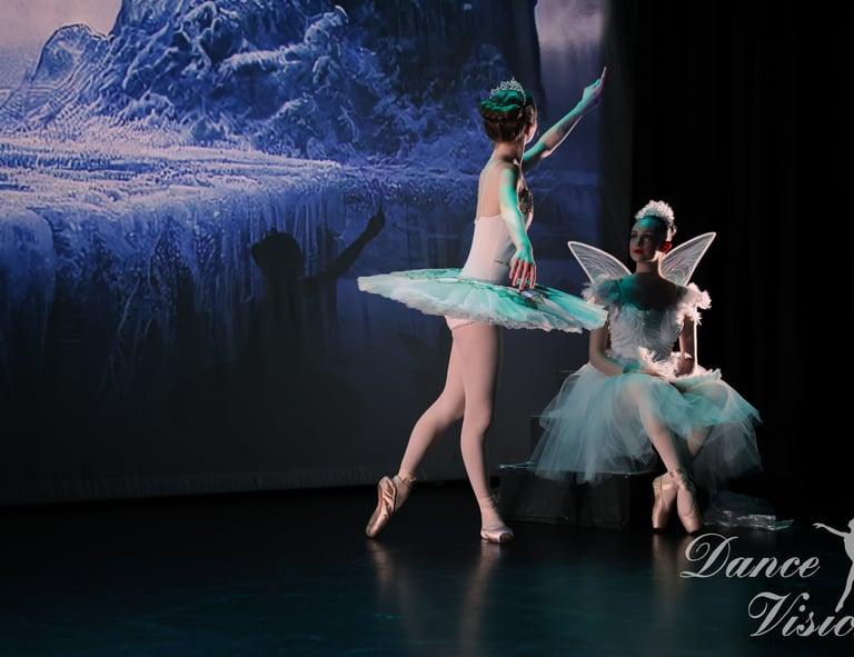 a group of dancers performing in a dance