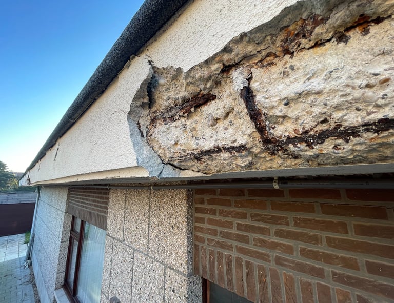 "Overstek betonherstelling en coating door Senpro BV"