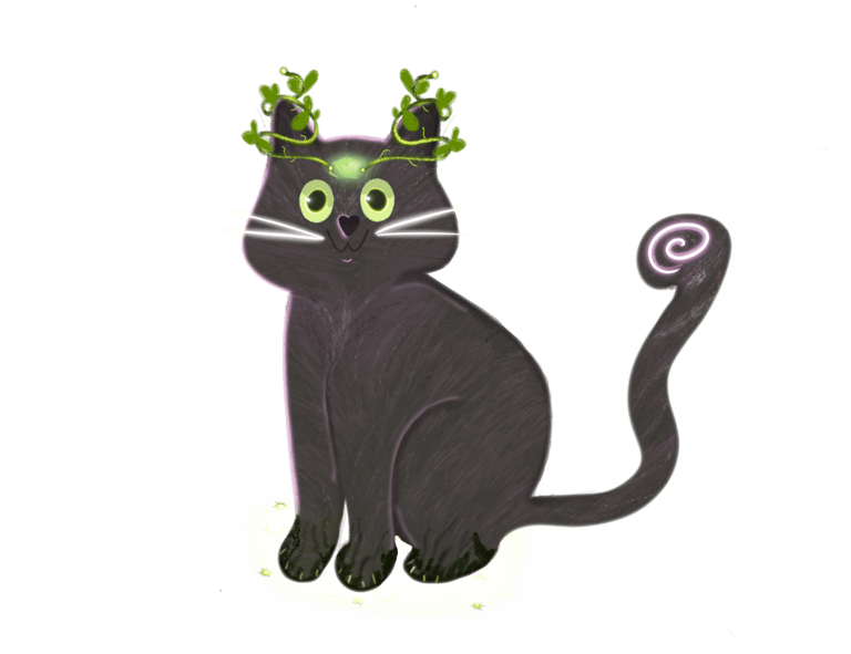 magical cat art