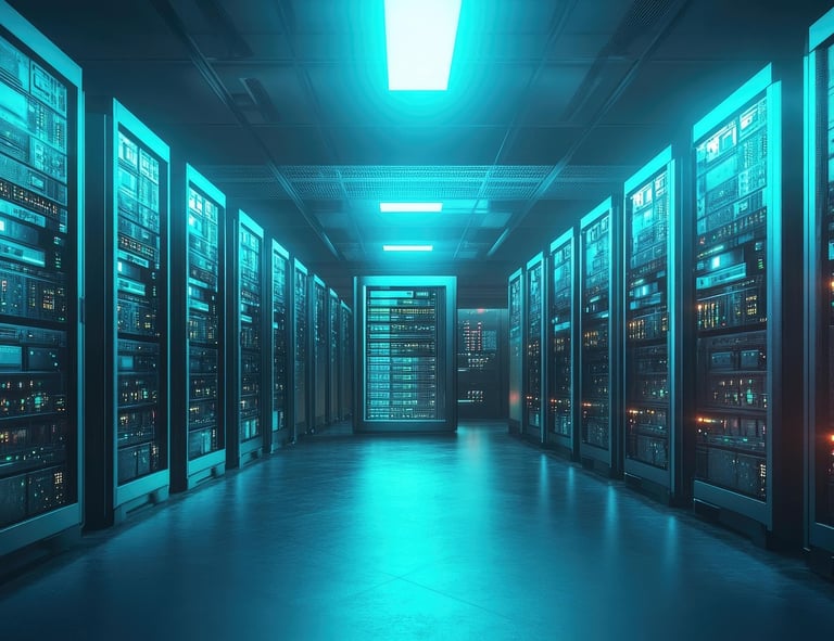 [Data center image by Yamu_Jay via Pixabay.]