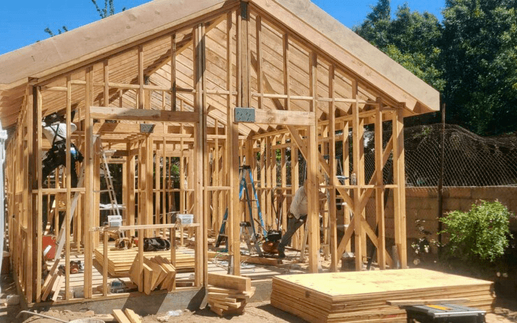 ADU construction in San Fernando Valley for backyard living space and garage conversions