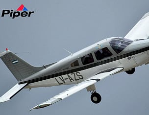 Aeronave LV-AZS propiedad del Aeroclub Río Gallegos