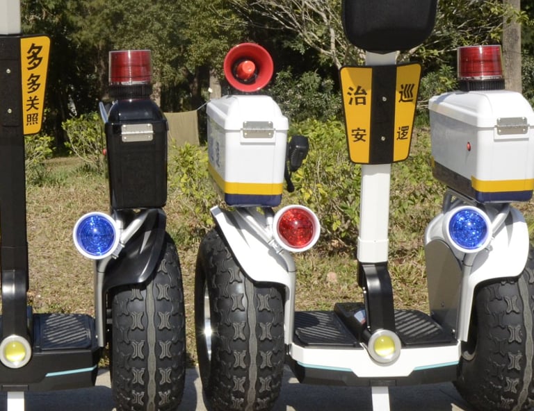  electric scooter police vision