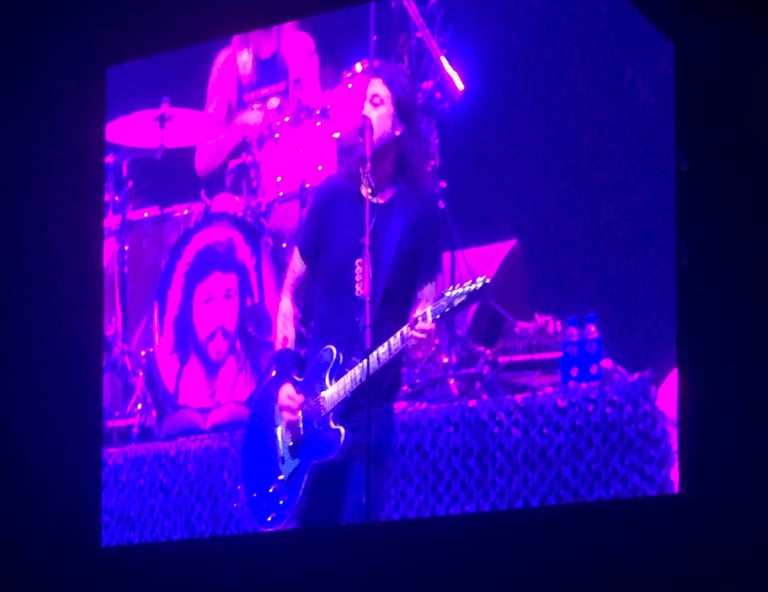 Dave Groehl at a Foo Fighters concert