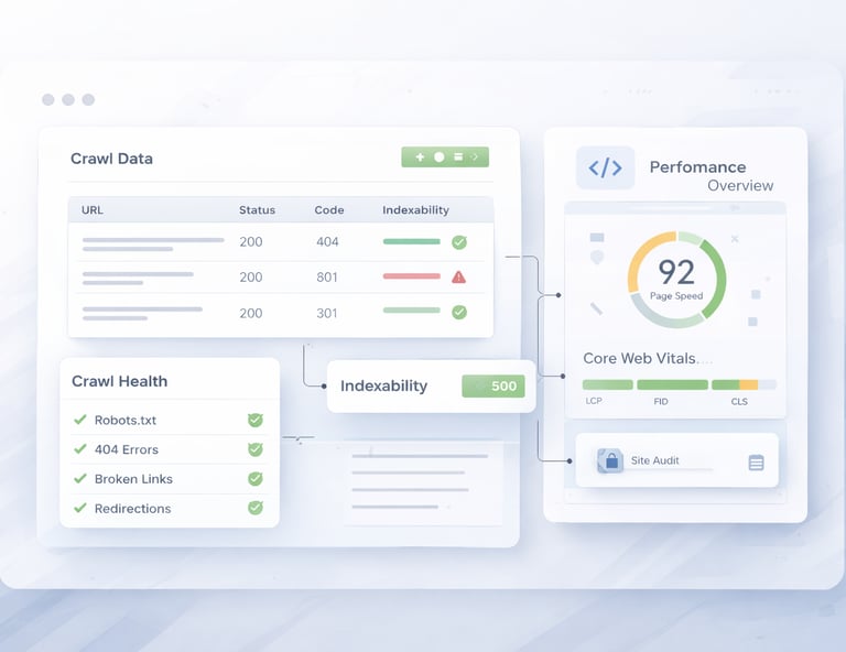 Technical SEO audit and crawl analysis