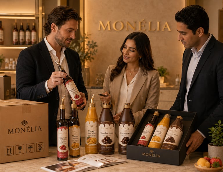 MONÉLIA premium ingredients brand from Türkiye for international HoReCa distributors importers and B
