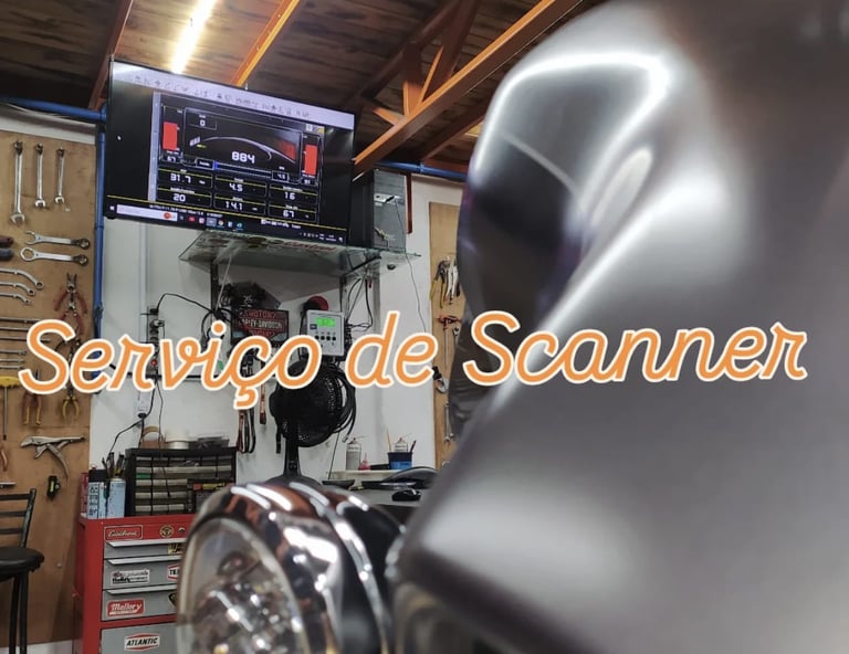 a motorcycle with a tv screen and a tv