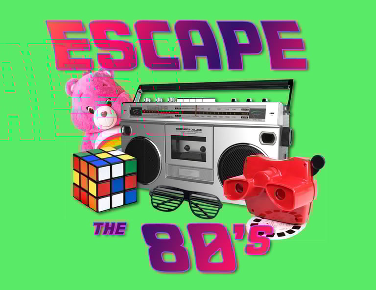travel back in time and follow the clues to escape the 1980's