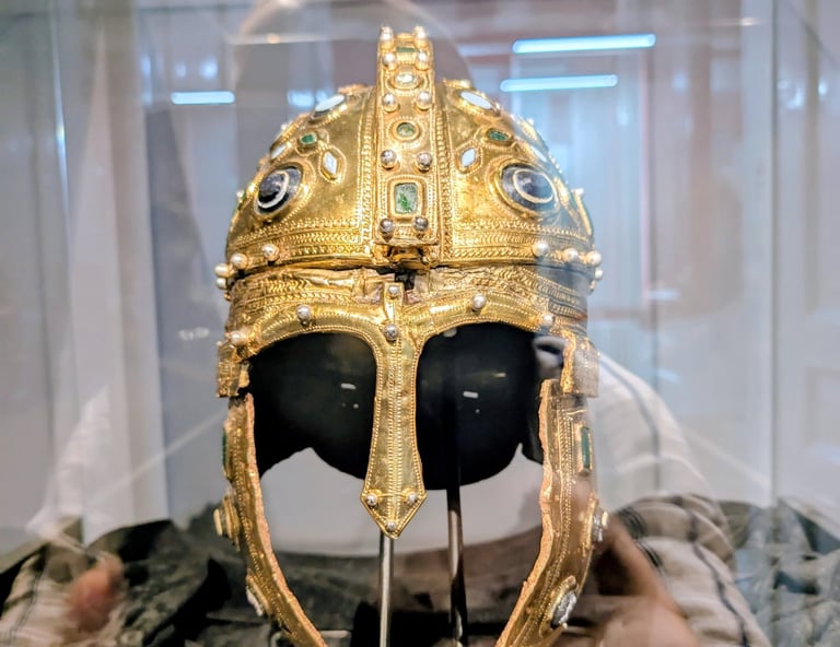 4th century CE Roman parade helmet in the Museum of Vojvodine Novi Sad, Serbia
