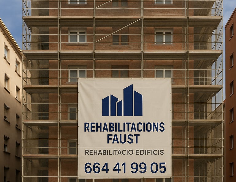 Rehabilitación integral de fachadas de edificios en Barcelona