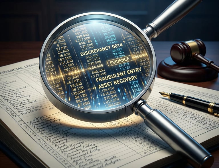 Forensic ledger deep-dive for white-collar crime defense by Harsh Malik Law.