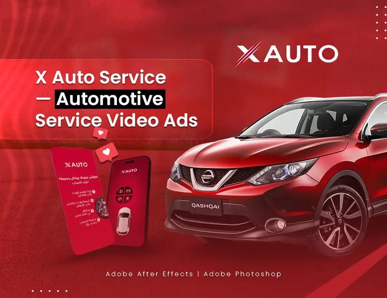 X Auto Service automotive maintenance video ads and social media campaign by iBBo Studio