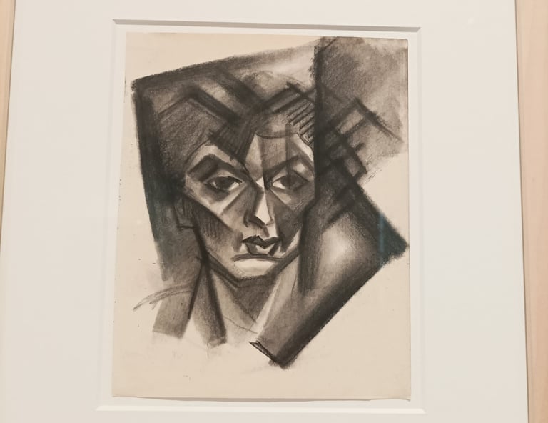 Head of a woman:: August Macke