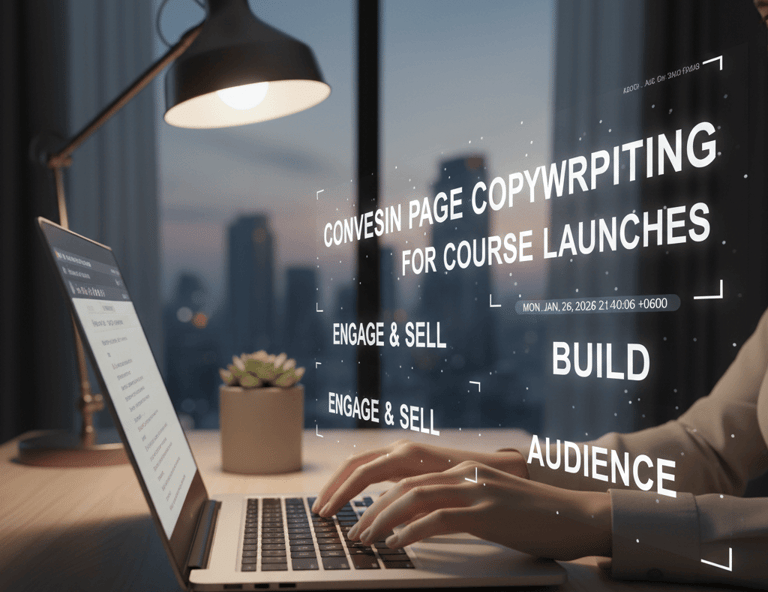 Landing Page Copywriting for Course Launches