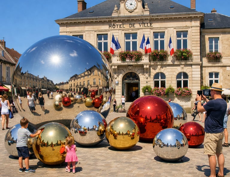 Boule géante pour décor urbain