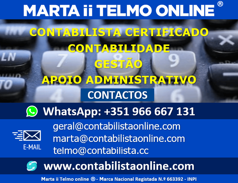 Contabilista certificado online IRS IVA