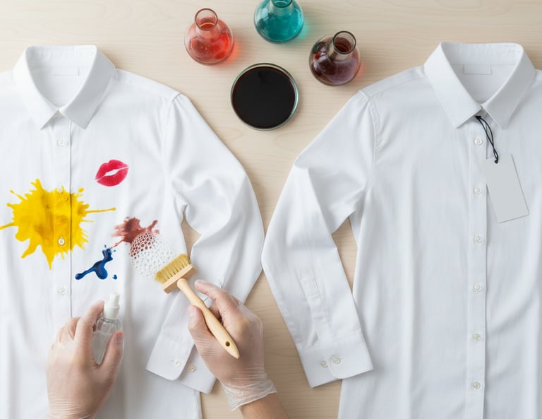 Contoh Noda Pada Kain CTech Laundry