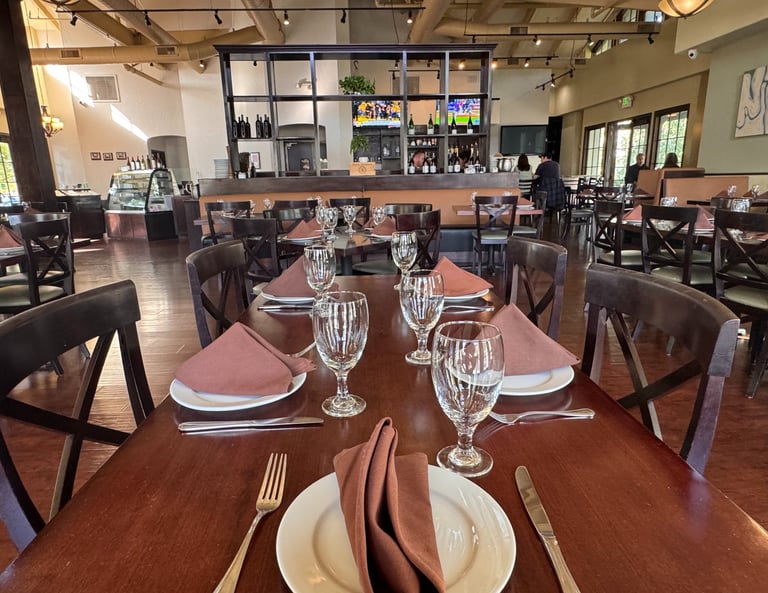Dining area inside Dos Vientos Local Table in Newbury Park